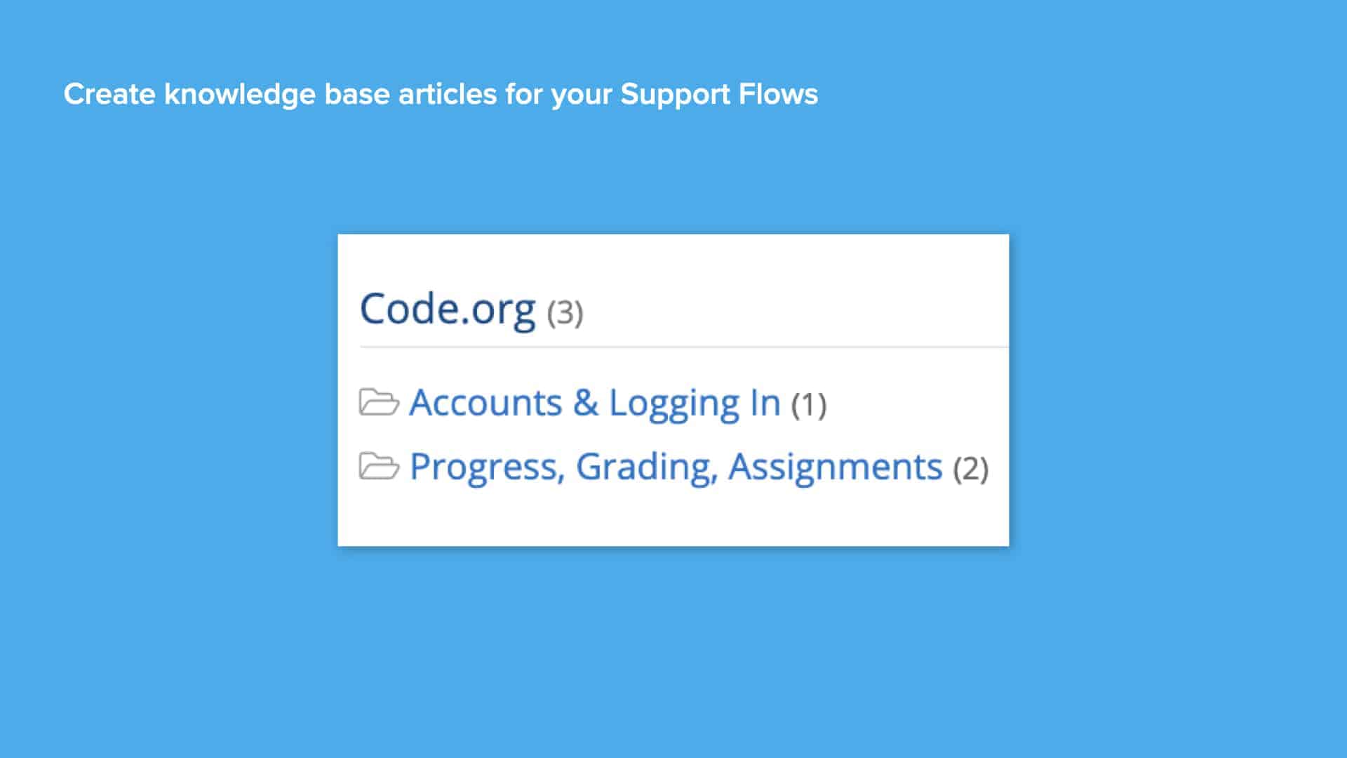 Screenshot of Incident IQ knowledge base articles creation for support flows