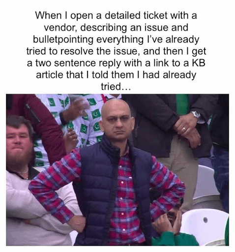 Funny IT help desk meme