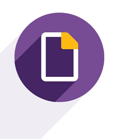 Form icon on purple background.