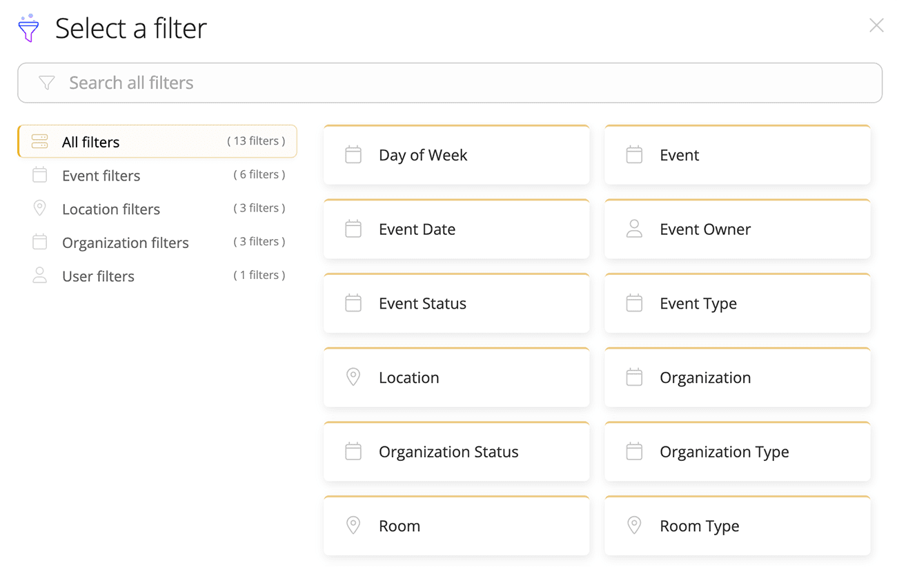 Select a filter screen grab.