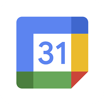 A square icon displaying the number "31" on a stylized calendar design. It features blue, red, yellow, and green blocks, resembling the Google Calendar logo, with a white background.