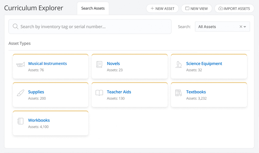 The Curriculum Explorer screen of the iiQ Resources product.