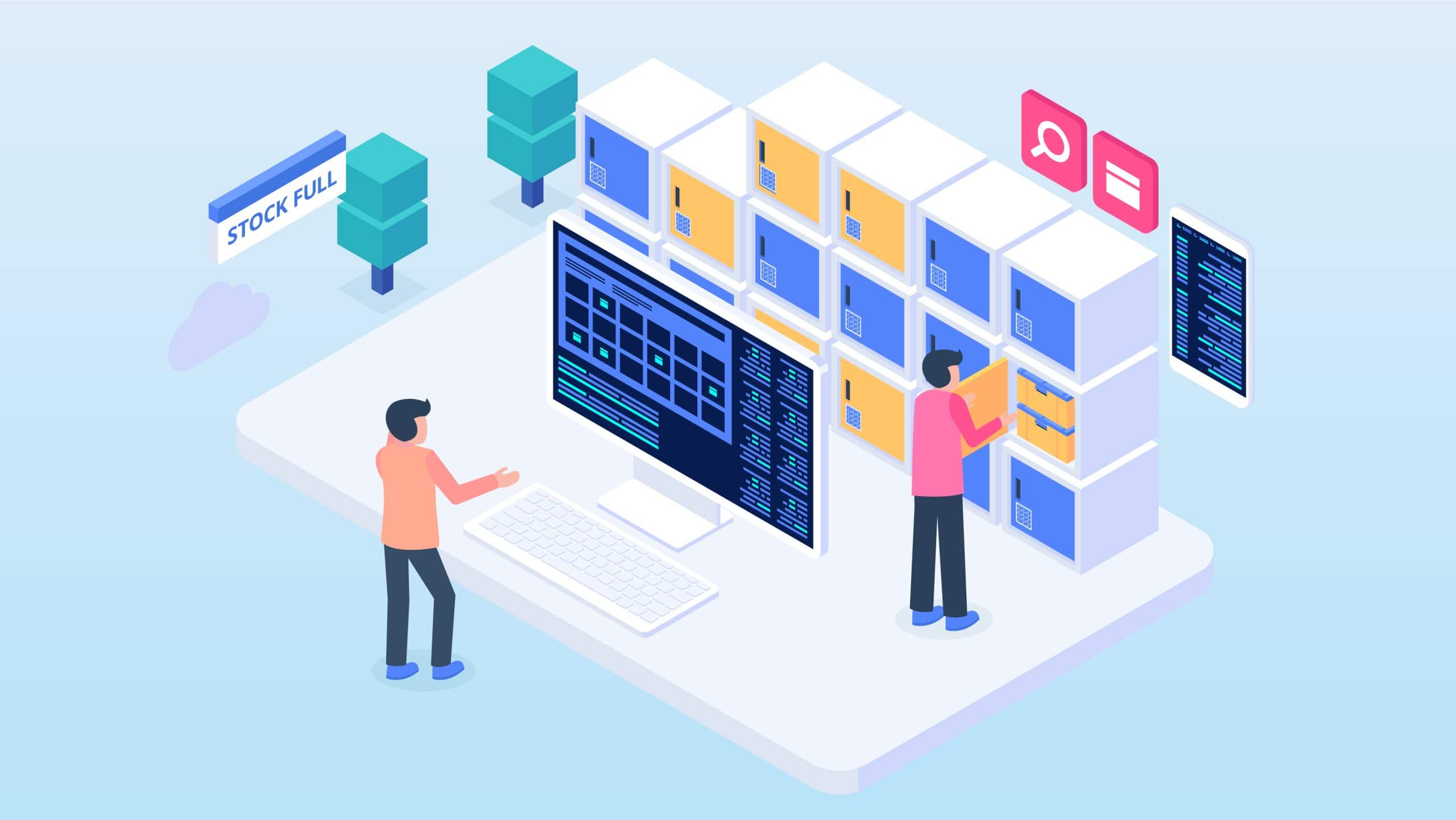 Graphic of people undergoing resource management in education.