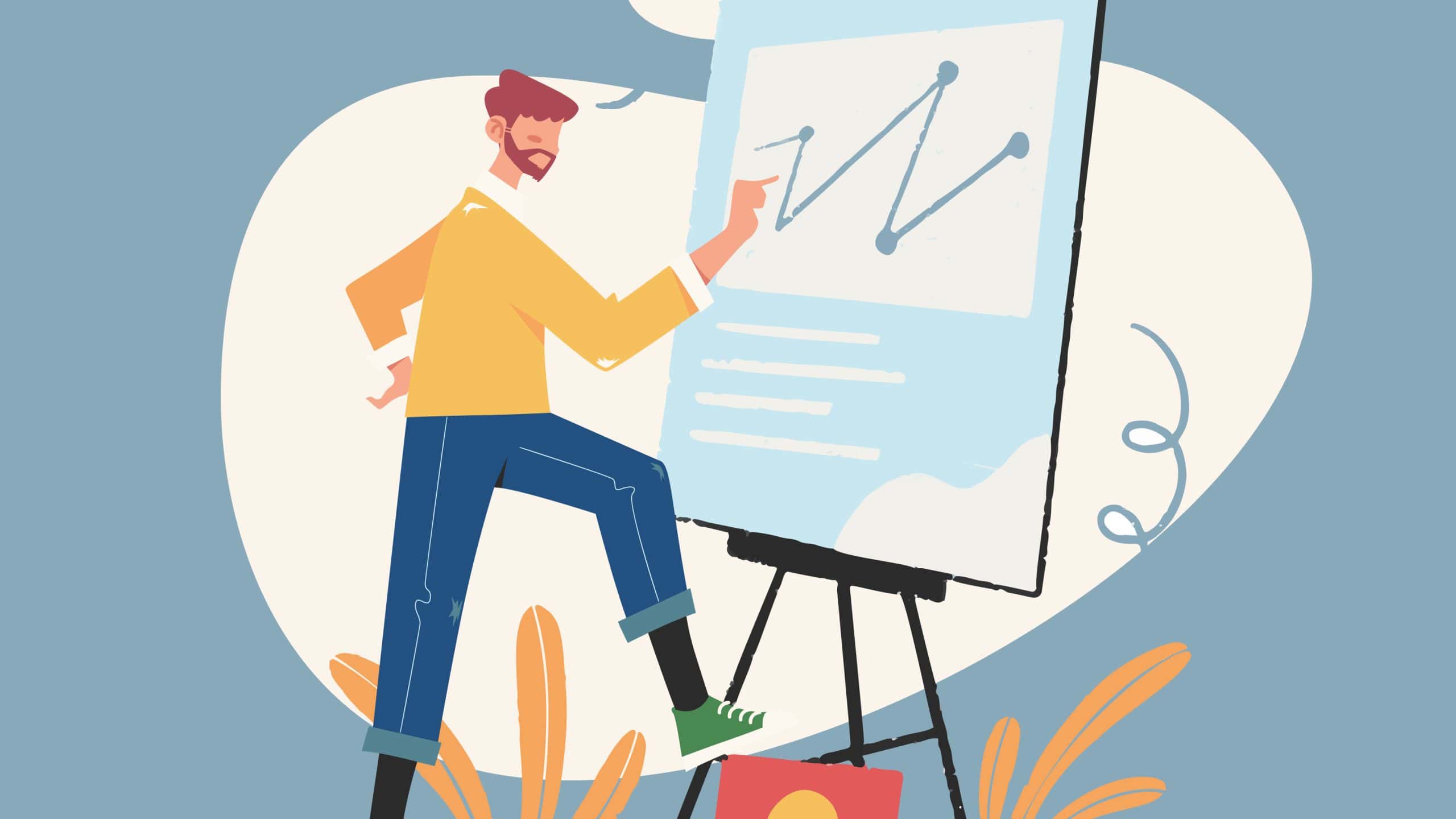 An asset manager filling out a report.