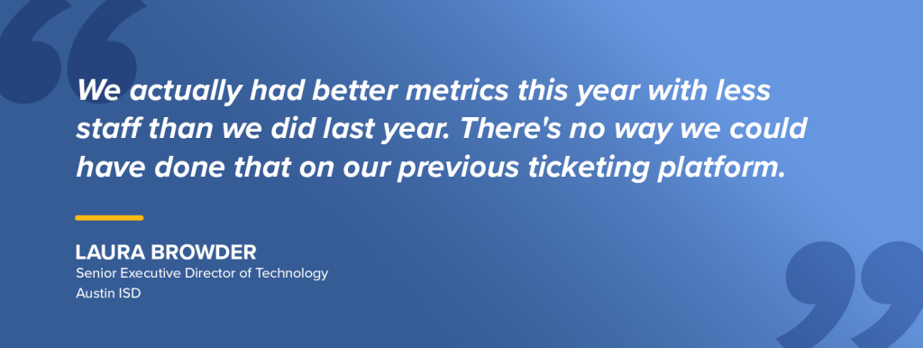 Laura Browder shares Austin ISD’s improved results after Incident IQ